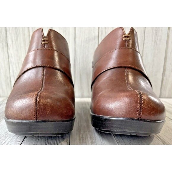 Dansko Womens 37 EU 6.5 US Raina Distressed Brown Leather Bohemian casual/dress. - Picture 2 of 9